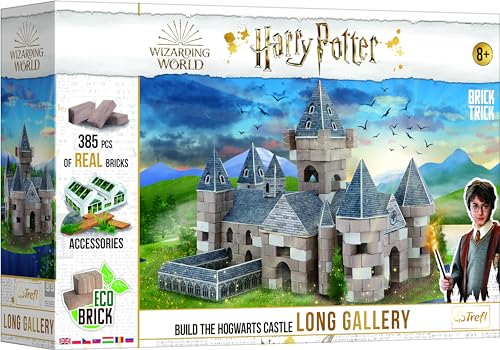 Trefl 61564 Long Gallery Harry Potter, Hogwarts, Magie, Über 385, ECO Baustein, DIY, Wiederverwendbar, Kreativset für Kinder ab 8 Jahren, Od 8 LAT von Trefl