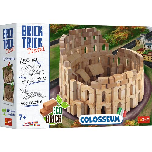 Brick TrickTrefl - Brick Trick Travel: Colosseum - Bauen mit Brick Travel, Colosseum, EKO Brick Bricks, 450 Bausteine, wiederverwendbar, Kreativ-Set für Kinder ab 7 Jahren von Brick Trick
