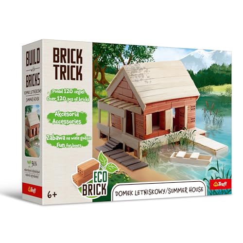 Brick Trick Trefl Ferienhaus/Summer House - Bauen mit Ziegelsteinen, ÖKO Ziegelsteine, 120 Bausteine, Wiederverwendbar, Kreativ-Set für Kinder ab 6 Jahren Brick Trick Trefl Ferienhaus/Summer House - Bauen mit Ziegelsteinen, ÖKO Ziegelsteine, 120 Bausteine, Wiederverwendbar, Kreativ-Set für Kinder ab 6 Jahren von Brick Trick