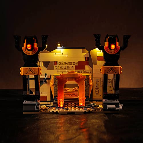 BrickBling LED-Licht für Lego Flucht aus dem verlorenen Grab Bauspielzeug (Modell nicht enthalten), kreative Beleuchtung Kompatibel mit Lego 77013 von BrickBling