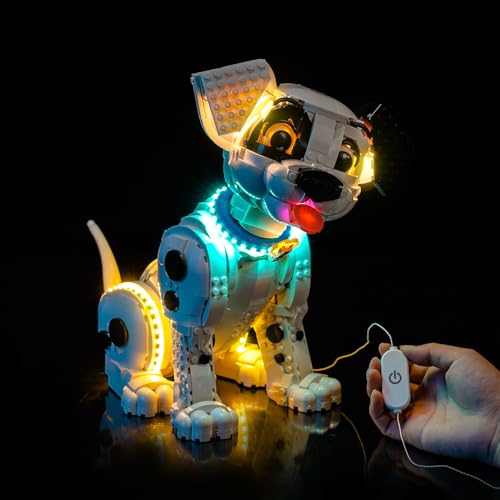 BrickBling Led Licht Set Kompatibel mit Lego 101 Dalmatians Puppy 43269 (Kein Modell), Dekorationsbeleuchtungsset Compatible with Lego 43269 101 Dalmatians Puppy Kreative Spielzeug von BrickBling