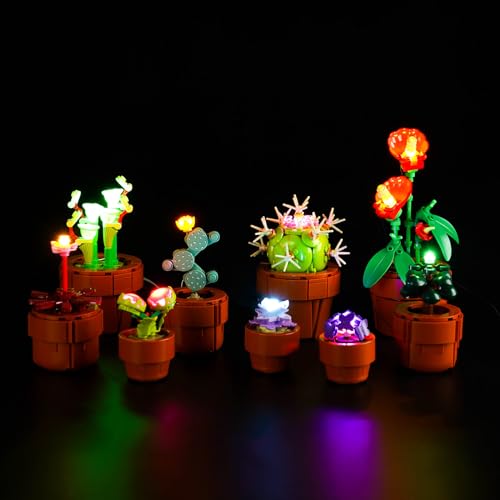 Led Licht Set für Lego 10329 Icons Mini Pflanzen (Kein Lego), Dekorationsbeleuchtungsset für Lego Tiny Plants 10329 Kreative Spielzeug von BrickBling