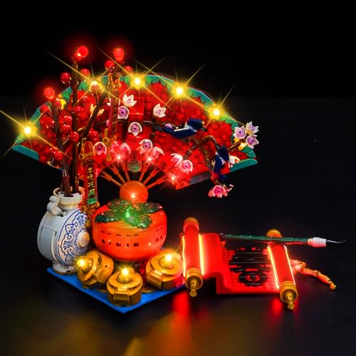 BrickBling Led Licht Set Kompatibel mit Lego Good Fortune (Kein Modell), Dekorationsbeleuchtungsset Compatible with 80117 Good Fortune Kreative Spielzeug von BrickBling