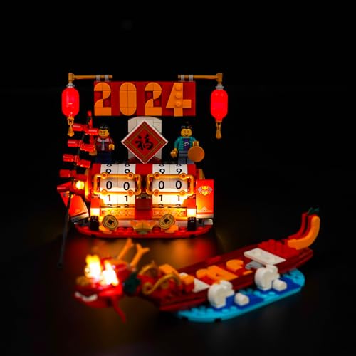 BrickBling Led Licht Set Kompatibel mitLego 40678 Festival Calendar (Kein Modell), Dekorationsbeleuchtungsset für Festival Calendar Kreative Spielzeug von BrickBling