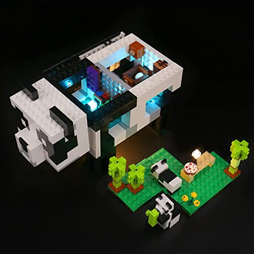 Led Licht Set für Lego 21245 Minecraft Das Pandahaus Set, Dekoration DIY Beleuchtungsset für Lego The Panda Haven Kreative Spielzeuglichter (Kein Lego-Modell enthalten, nur Beleuchtung) von BrickBling