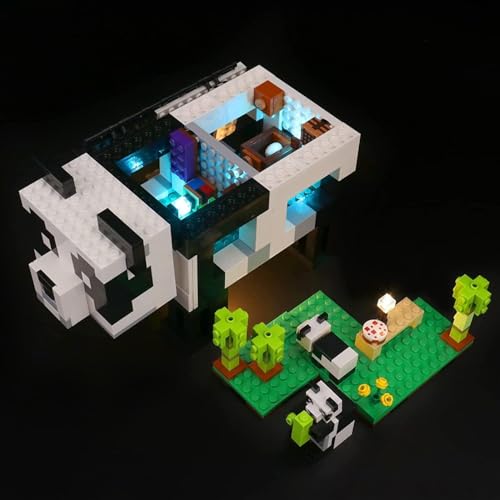 Led Licht Set für Lego 21245 Minecraft Das Pandahaus Set, Dekoration DIY Beleuchtungsset für Lego The Panda Haven Kreative Spielzeuglichter (Kein Lego-Modell enthalten, nur Beleuchtung) von BrickBling