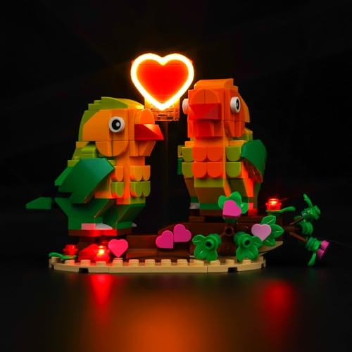BrickBling Led Licht Set für Lego 40522 Valentine Lovebirds (Kein Lego), Dekorationsbeleuchtungsset für Lego Valentine Lovebirds Kreative Spielzeug von BrickBling