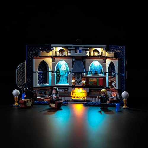 BrickBling Led Licht Set für Lego 76411 Ravenclaw House Banner (Kein Lego), Dekorationsbeleuchtungsset für Lego Harry Potter Hausbanner Ravenclaw Kreative Spielzeug von BrickBling