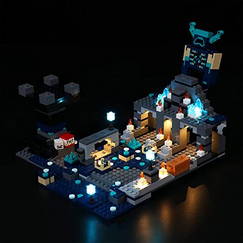 Led Licht Set für Lego Minecraft The Deep Dark Battle 21246 Spielzeug Set, Dekoration DIY Beleuchtungsset für Lego The Deep Dark Battle (Nicht enthaltenes Lego-Modell), ab 15 Jahren von BrickBling