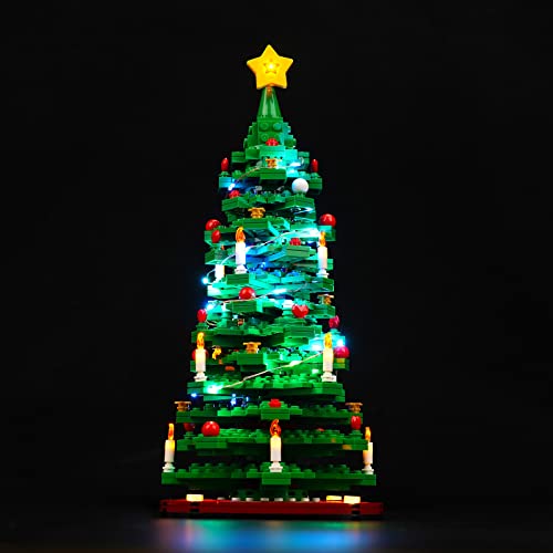 BrickBling Update Version Led Licht Set Kompatibel mit Lego Weihnachtsbaum (Kein Modell), Dekorationsbeleuchtungsset für 40573 Baustein Kreative Spielzeuglichter von BrickBling