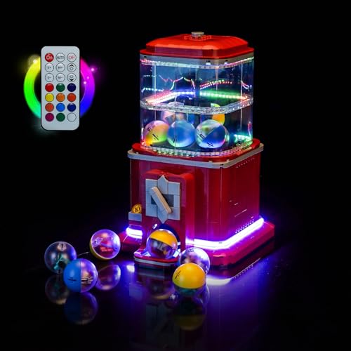 Buntes Licht Kit Kompatibel mit Lego 21358 Minifigure Vending Machine (Kein Modell), Led Beleuchtungs Set Compatible with Lego Minifigure Vending Machine Kreative Spielzeug von BrickBling