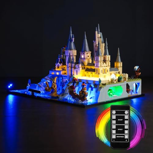 Fernbedienung Led Licht Set für Lego 76419 Hogwarts Castle and Grounds (Nicht Lego), Dekorationsbeleuchtungsset für Lego Harry Potter Hogwarts Castle and Grounds Kreative Spielzeug von BrickBling
