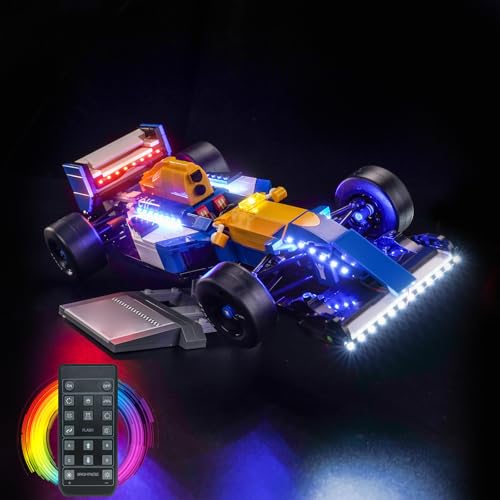 Fernbedienung Licht-Kit Kompatibel mit Lego 10353 Williams Racing FW14B & Nigel Mansell (Kein Modell), Led Beleuchtungs Set Compatible with Lego Williams Racing FW14B & Nigel Mansell 10353 Kreative Sp von BrickBling