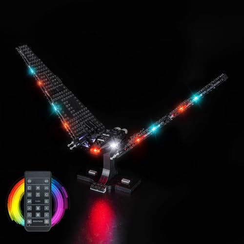 Fernbedienung Licht-Kit Kompatibel mit Lego 75406 Kylo Ren's Command Shuttle (Nicht Lego), Led Beleuchtungs Set Compatible with Lego Kylo Ren's Command Shuttle Kreative Spielzeug von BrickBling