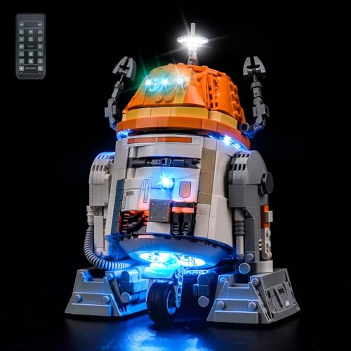 Fernbedienung Licht-Kit Kompatibel mit Lego 75416 Chopper (C1-10P) Astromech Droid (Kein Modell), Led Beleuchtungs Set Compatible with Lego Chopper (C1-10P) Astromech Droid Kreative Spielzeug von BrickBling