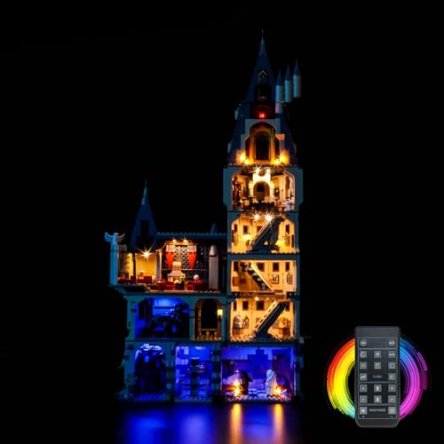 Fernbedienung Licht-Kit Kompatibel mit Lego 76454 Hogwarts Castle: The Main Tower (Kein Modell), Led Beleuchtungs Set Compatible with Lego The Main Tower 76454 Kreative Spielzeug von BrickBling