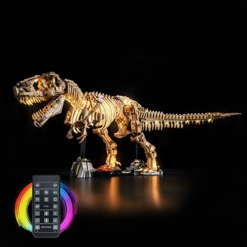 Fernbedienung Licht-Kit Kompatibel mit Lego 76968 Dinosaur Fossils: Tyrannosaurus rex (Kein Modell), Led Beleuchtungs Set Compatible with Lego Dinosaur Fossils: Tyrannosaurus rex 76968 Kreative Spielz von BrickBling
