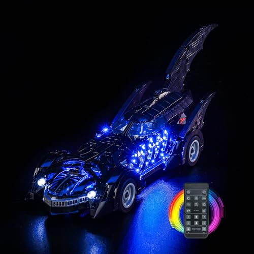 Fernbedienung Licht-Kit Kompatibel mit Lego B'atman Forever B'atmobile 76304 (Kein Modell), Led Beleuchtungs Set Compatible with Lego 76304 B'atman Forever B'atmobile Kreative Spielzeug von BrickBling