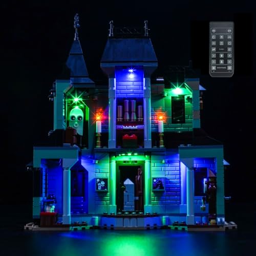 Fernbedienung Licht-Kit Kompatibel mit Lego Haunted Mansion 31167 (Kein Modell), Led Beleuchtungs Set Compatible with Lego Haunted Mansion Kreative Spielzeug von BrickBling