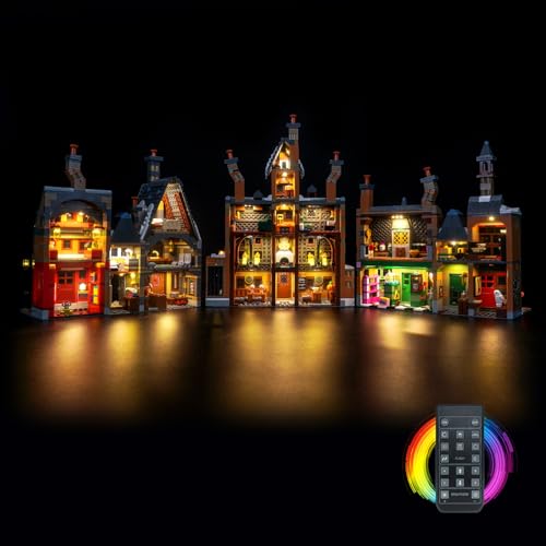 Fernbedienung Licht-Kit Kompatibel mit Lego Hogsmeade Village – Collectors' Edition 76457 (Kein Modell), Led Beleuchtungs Set Compatible with Lego Hogsmeade Village Collectors' Edition Kreative Spielz von BrickBling