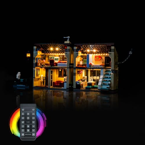 Fernbedienung Licht-Kit Kompatibel mit Lego Privet Drive: Aunt Marge's Visit 76451 (Kein Modell), Led Beleuchtungs Set Compatible with Lego Privet Drive: Aunt Marge's Visit Kreative Spielzeug von BrickBling