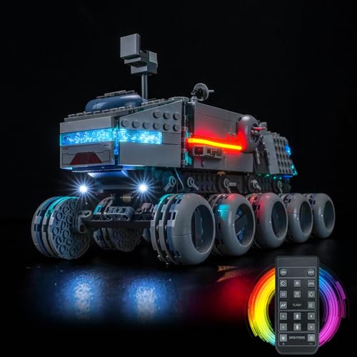 Fernbedienung Licht-Kit Kompatibel mit Lego Republic Juggernaut 75413 (Kein Modell), Led Beleuchtungs Set Compatible with Lego 75413 Republic Juggernaut Kreative Spielzeug von BrickBling