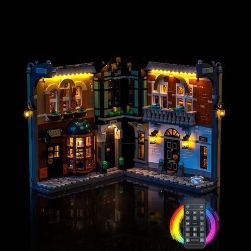 Fernbedienung Licht-Kit Kompatibel mit Lego Sherlock Holmes: Book Nook 10351 (Kein Modell), Led Beleuchtungs Set Compatible with Lego 10351 Sherlock Holmes: Book Nook Kreative Spielzeug von BrickBling