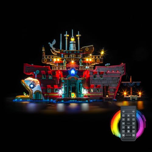 Fernbedienung Licht-Kit Kompatibel mit Lego The Baratie Floating Restaurant 75640 (Kein Modell), Led Beleuchtungs Set Compatible with Lego 75640 The Baratie Floating Restaurant Kreative Spielzeug von BrickBling