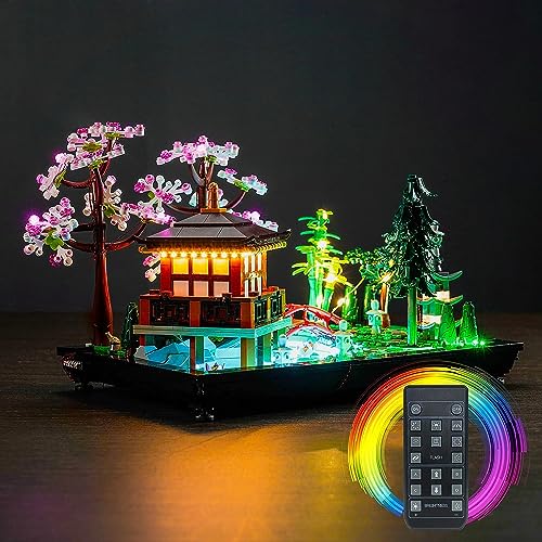 Fernbedienung Licht-Kit für Lego 10315 Tranquil Garden (Nicht Lego), Led Beleuchtungs Set für Lego Icons Garten der Stille Kreatives Geschenk für Erwachsene von BrickBling