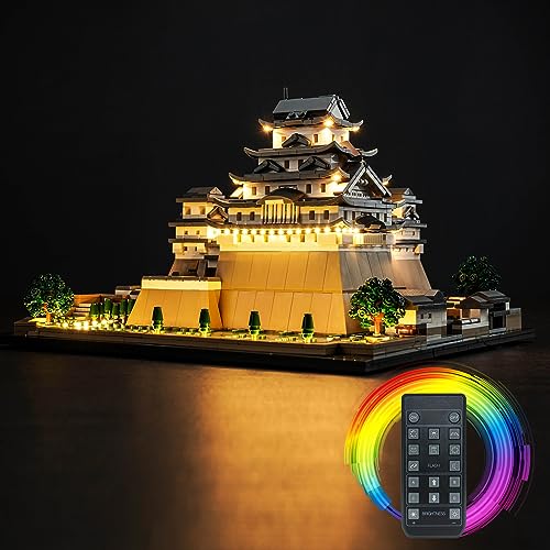 Fernbedienung Licht-Kit für Lego 21060 Himeji Castle (Nicht Lego), Led Beleuchtungs Set für Lego Architecture Burg Himeji Kreatives Geschenk für Erwachsene von BrickBling