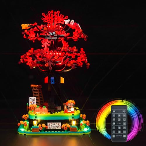 Fernbedienung Licht-Kit für Lego Family Tree (Nicht Lego), Led Beleuchtungs Set für Lego 21346 Family Tree Kreative Spielzeug von BrickBling