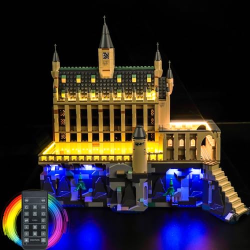 Fernbedienung Licht-Kit für Lego Harry Potter Schloss Hogwarts: Die Große Halle 76435 (Nicht Lego), Led Beleuchtungs Set für Lego Hogwarts Castle: The Great Hall Kreative Spielzeug von BrickBling