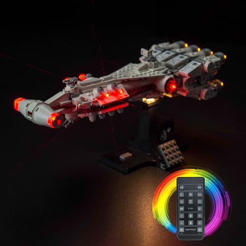 Fernbedienung Licht-Kit für Lego Tantive IV (Nicht Lego), Led Beleuchtungs Set für Lego 75376 Tantive IV Kreative Spielzeug von BrickBling