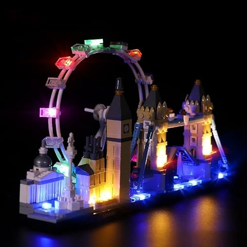 BrickBling LED-Beleuchtung für Lego 21034 Architecture London Skyline City Sammelbausatz (kein Lego-Modell enthalten, nur Lichter), DIY-Beleuchtungsset für London, Dekorationslicht für 21034… von BrickBling