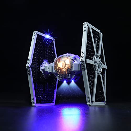 Led Licht Set für für Lego 75300 Imperial TIE Fighter Spielzeug, Led Beleuchtungs Set für Lego 75300 TIE Fighter Kreatives Dekorationslicht (Nicht enthaltener Baustein) von BrickBling