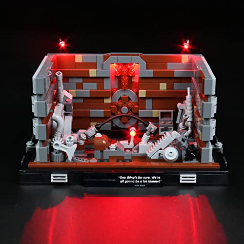 BrickBling LED-Beleuchtung für Lego 75339 Death Star Müllverdichter Diorama Sammelbausatz (Kein Lego enthalten, nur Dekorationslichter), DIY-Beleuchtungsset für Lego 75339 – Klassische Version von BrickBling