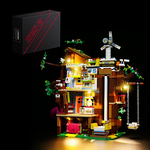 BrickBling LED-Beleuchtung für Lego 41703 Freundschaftsbaumhaus Sammlerbausatz (Kein Lego enthalten, nur Dekorationslichter) DIY Beleuchtungssatz für Lego 41703 Freundschaftsbaumhaus von BrickBling