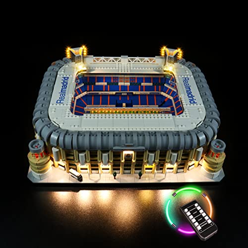 LED-Beleuchtungsset für Lego 10299 Real Madrid Santiago Bernabeu Stadion (kein Lego, nur dekoratives Licht), Brickbling DIY Beleuchtungsset für Real Madrid Santiago Bernabeu Stadion 10299 – RC-Version von BrickBling