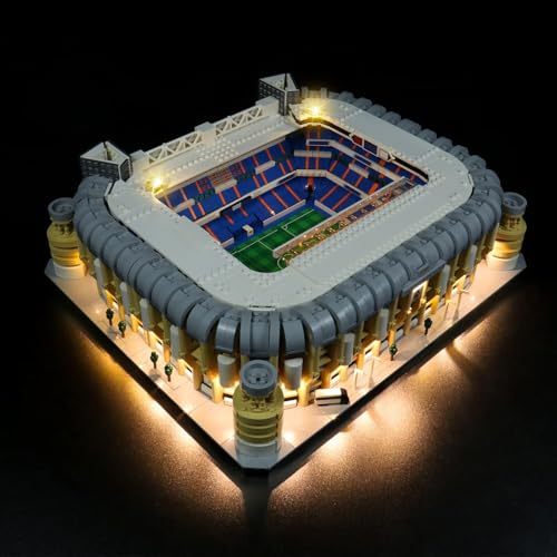 BrickBling LED-Beleuchtungsset für Lego 10299 (kein Lego enthalten, nur Dekorationslicht), DIY-Beleuchtungsset für Lego 10299 Santiago-Bernabéu-Stadion – Classic von BrickBling