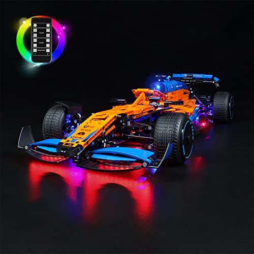 Fernbedienung Led Licht Set für Lego 42141 Technic McLaren Formel 1 Rennwagen, Dekorationsbeleuchtungsset für Lego 42141 McLaren Formel 1 - Nur Lichter-Set,kein Lego-Modell von BrickBling