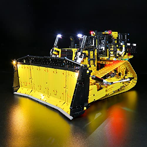 Led Beleuchtungsset für Lego Technic Appgesteuerter Cat D11 Bulldozer（Nur Dekorationslichter, kein Lego), Dekorationsbeleuchtungsset für Compatible with Lego 42131 Bausteinen Modell von BrickBling