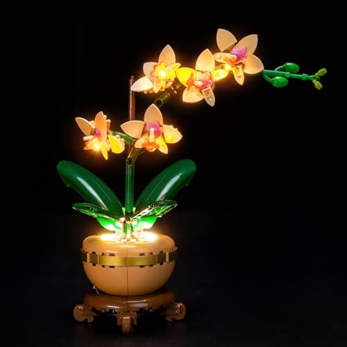 Led Licht Set Kompatibel mit Lego 10343 Mini Orchid Botanical Collection Set (Kein Modell), Dekorationsbeleuchtungsset Compatible with Mini Orchid 10343 Kreative Spielzeug von BrickBling