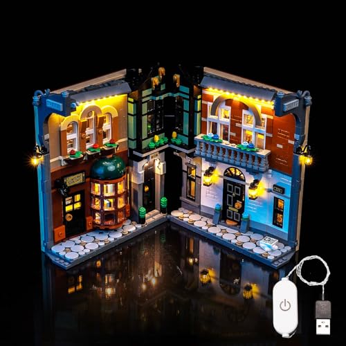 Led Licht Set Kompatibel mit Lego 10351 Sherlock Holmes: Book Nook (Kein Modell), Touch Dimmer Schalter Dekorationsbeleuchtungsset Compatible with Lego Sherlock Holmes Book Nook von BrickBling