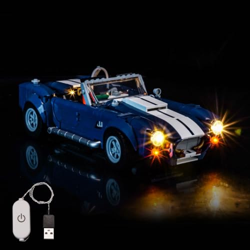 Led Licht Set Kompatibel mit Lego 10357 Shelby Cobra 427 S/C (Kein Modell), Touch Dimmer Schalter Dekorationsbeleuchtungsset Compatible with Lego Shelby Cobra 427 S/C Kreative Spielzeug von BrickBling