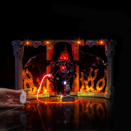 Led Licht Set Kompatibel mit Lego 10367 The Lord of The Rings: Balrog Book Nook (Kein Modell), Dekorationsbeleuchtungsset Compatible with Lego The Lord of The Rings Balrog Book Nook von BrickBling