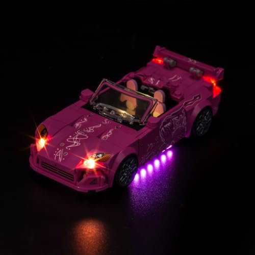 Led Licht Set Kompatibel mit Lego 2 Fast 2 Furious Honda S2000 (Kein Modell), Dekorationsbeleuchtungsset Compatible with Lego 77241 2 Fast 2 Furious Honda S2000 Kreative Spielzeug von BrickBling