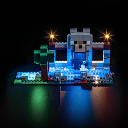 Led Licht Set Kompatibel mit Lego 21261 The Wolf Stronghold (Kein Modell), Dekorationsbeleuchtungsset Compatible with Lego The Wolf Stronghold Kreative Spielzeug von BrickBling