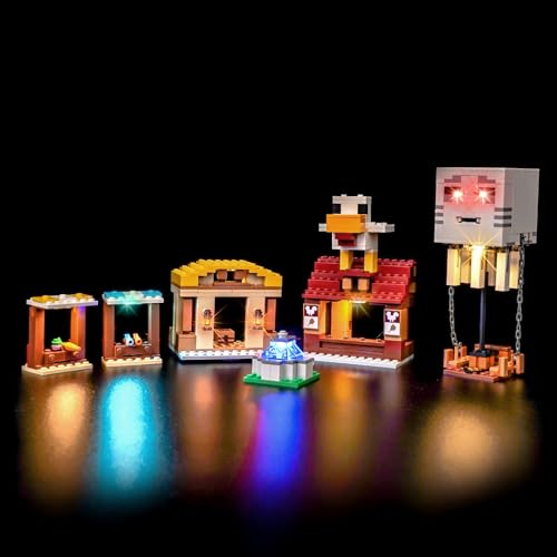 Led Licht Set Kompatibel mit Lego 21273 The Ghast Balloon Village Attack (Kein Modell), Dekorationsbeleuchtungsset Compatible with Lego The Ghast Balloon Village Attack Kreative Spielzeug von BrickBling