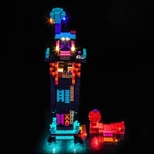 Led Licht Set Kompatibel mit Lego 21279 The Enderman Tower mit Schaltermodul (Kein Modell), Dekorationsbeleuchtungsset Compatible with Lego The Enderman Tower Kreative Spielzeug von BrickBling
