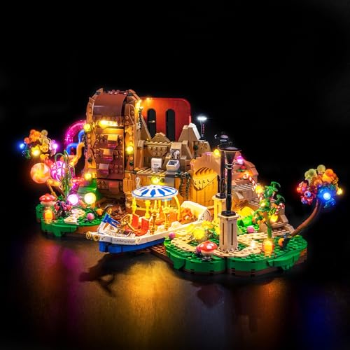 Led Licht Set Kompatibel mit Lego 21360 Willy Wonka & The Chocolate Factory (Kein Modell), Dekorationsbeleuchtungsset Compatible with Lego Willy Wonka & The Chocolate Factory Kreative Spielzeug von BrickBling
